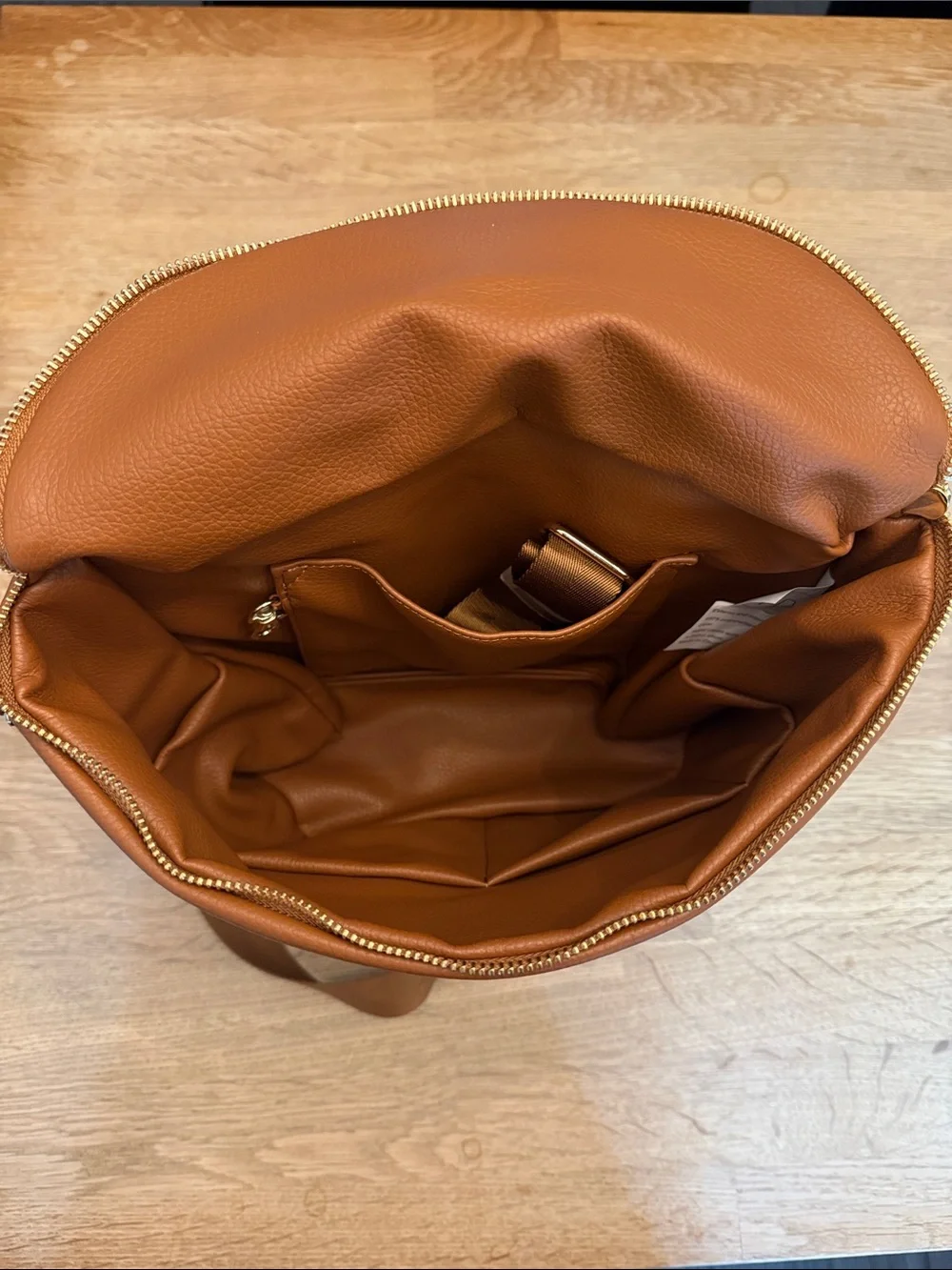 Fawn Design Cognac Leather Mini Backpack